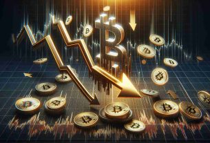 A high-definition and realistic graphical representation of the concept 'Investors Pull Back: Over Half a Billion Dollars Exit Bitcoin ETFs'. Depict a strong falling line in a chart to symbolize the ETFs' value dropping, with coins that have the Bitcoin logo on them flowing out from the chart, indicating the exit of investment. Surrounding this scene, express concern and caution, perhaps through downturned arrows or faded colors.