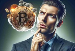 Realistic HD image of an entrepreneurial figure with distinctive eyes considering an additional purchase of Bitcoin