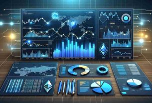 Generate a realistic high-definition image of financial infographics, specifically focusing on the price dynamics of Ethereum. The graphics should analyze the market sentiment, featuring trends, price fluctuations, and other relevant data patterns.