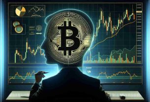 Create a realistic high-definition image of the classic Inverse Head and Shoulders trading pattern applied to a Bitcoin price chart. It should depict three troughs, with the middle one being the deepest, resembling an upside down human shoulders and head silhouette. Include key technical analysis indicators and charting tools, on a digital display to show the predictive analysis sparks.