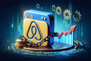 A realistic HD illustration representing a significant update of 'BNB Chain' that didn't lead to the expected surge in price. Please include symbolic elements such as computer code, a flatlining graph, and the logo of the 'BNB Chain', but without depicting any specific public figures related to its development or promotion.