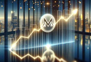 A high definition, realistic image illustrating the steady climb of the Monero cryptocurrency. The illustration should represent an upward trending graph to reflect market confidence and stability. This graph should be placed in an environment that symbolizes secure finance, such as a modern office with glass walls reflecting city lights. The graph should be glowing softly, indicating a bright future. Adding a bit of abstract concept, imagine the Monero logo emerging from the glowing essence of the graph - signifying its continual growth in the financial world.