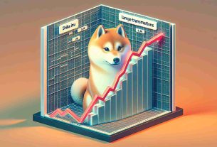 Generate an image reflecting a significant fall in large-volume transactions of Shiba Inu cryptocurrency. This can be visualized as a graph or chart showcasing a steep downward trend in trading volume, with 'Shiba Inu Large-Scale Transactions' as the title and essential chart elements such as x & y axis labelled appropriately projecting a high-definition realistic presentation.