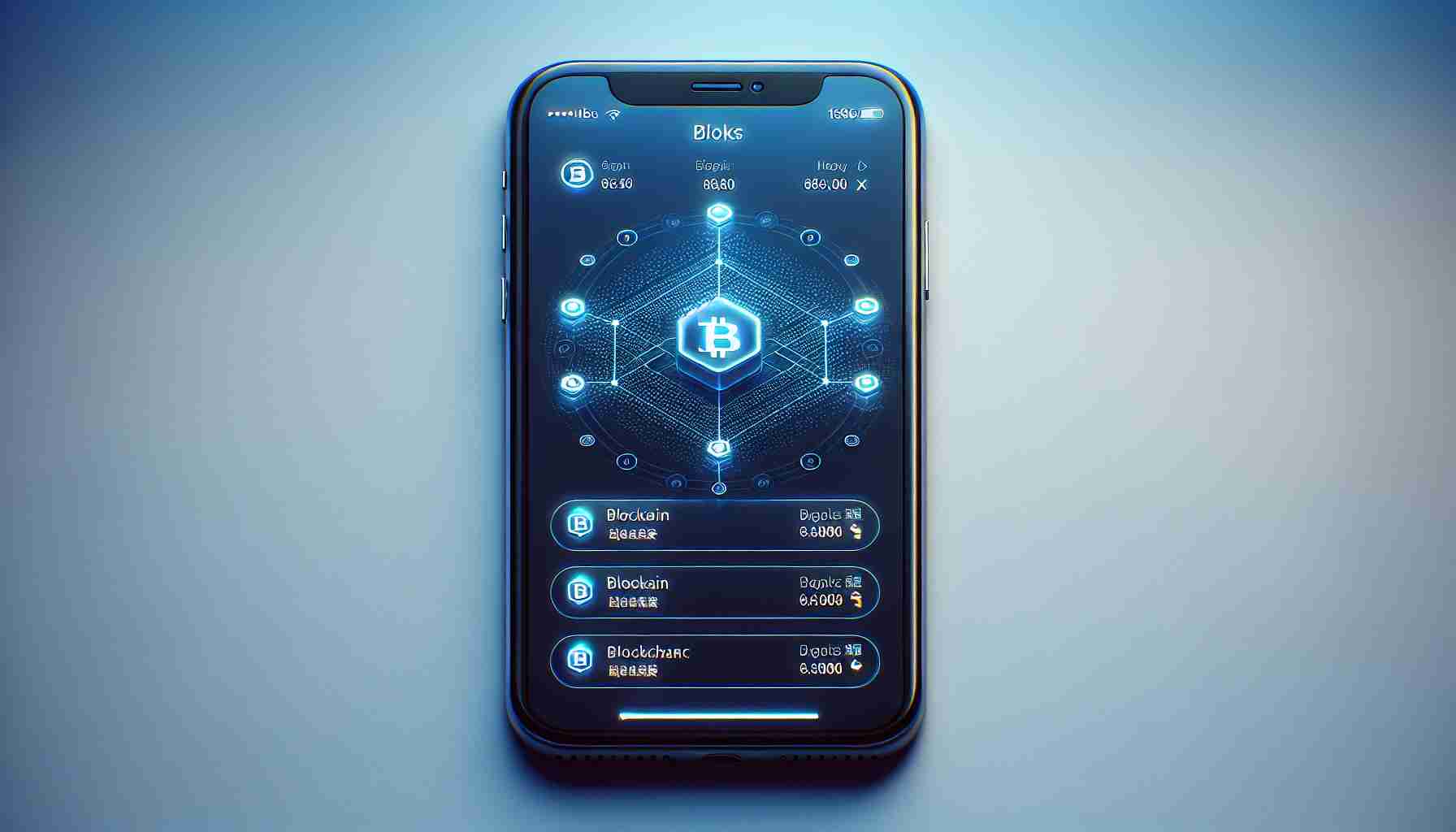 Generate a high-definition, realistic image of a screen display from a popular app in Hong Kong. The screen should show various options, one of which is the unobtrusive integration of blockchain technology. This should be represented discreetly, perhaps through a discreet icon or a subtle menu option.