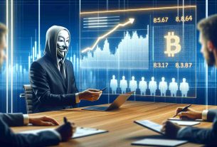 Create a realistic high-definition illustration of an anonymous financial expert expressing skepticism towards Bitcoin exchange-traded funds. This scene should depict a professional individual at a digital conference, analyzing graphs or relevant data related to the subject matter on a virtual screen.