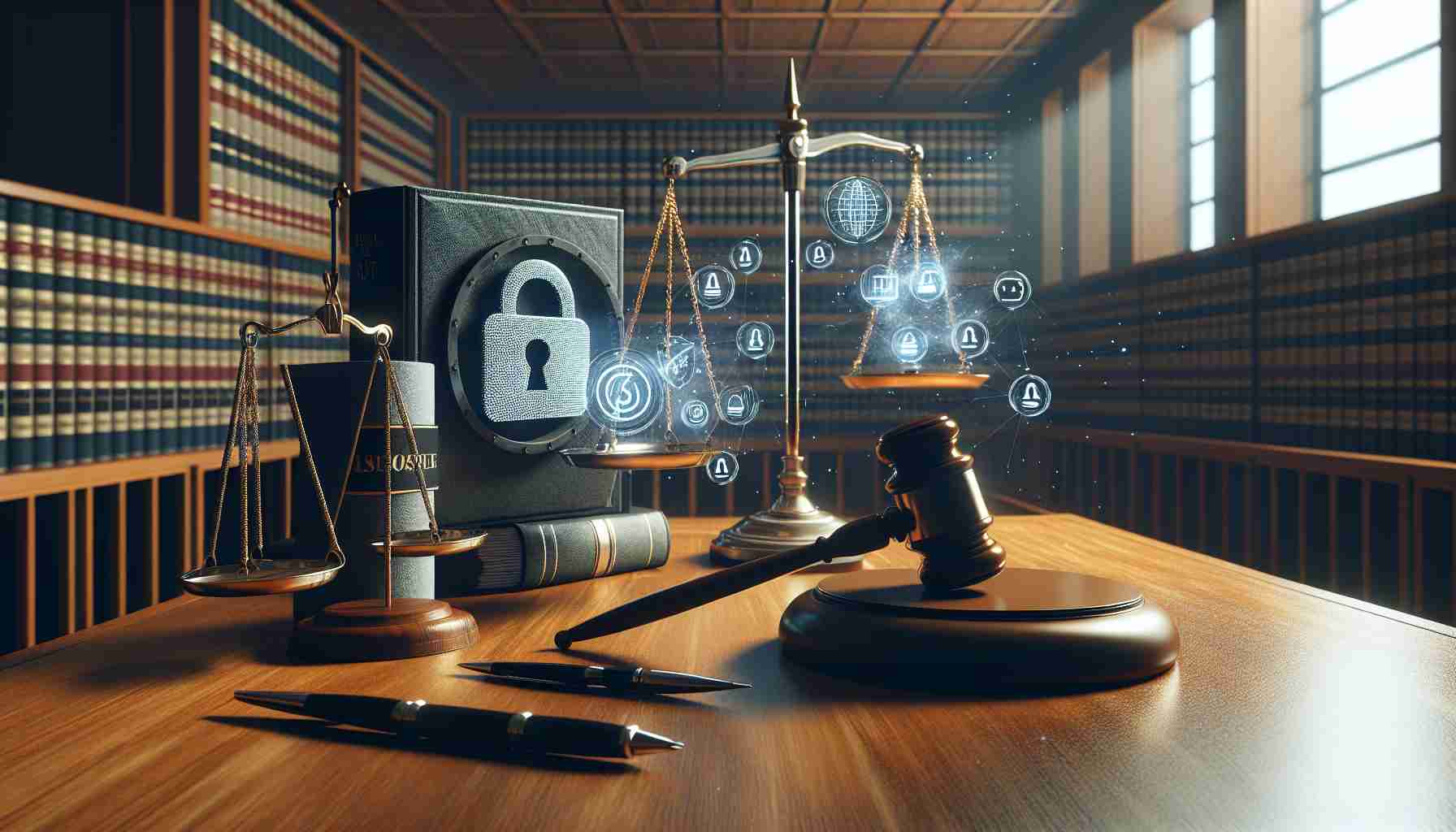 A realistic high definition image representing the New Zealand High Court making a significant decision related to a data breach case involving a liquidation process. This image conveys the essence of law and justice with symbolisms such as a gavel, scales, court documents, and a secure data symbol depicted in a breach scenario. The setting is reminiscent of a courtroom environment with an implied sense of tension, seriousness and gravity of the situation.