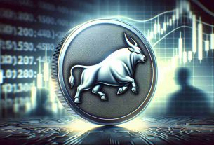 A detailed, high-definition illustration of the Uniswap's UNI token symbol in a bullish position. The token is basking in a silver sheen, beaming with confidence and strength. Background showcases subtle hints of a cautious market, perhaps a graph showing fluctuating prices or blurred silhouettes of potential investors closely observing the token, all resulting in a harmonious blend of anticipation and optimism.