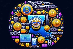 Generate a realistic high-definition image depicting the idea of Louisiana supporting and protecting blockchain and cryptocurrency activities, while simultaneously rejecting central bank digital currencies. Include prominent symbols of Louisiana and visual elements associated with blockchain and cryptocurrency, such as chains, coins, and relevant technology symbols. Avoid including actual people or specific logos. The image should portray a clear contrast between the encouraged crypto activities and discouraged central bank digital currencies.