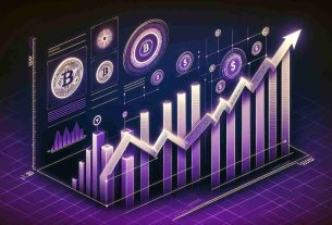 Visual representation of a steady growth in market value of a fictional cryptocurrency, styled as a high-quality, realistic infographic. The chart displays a consistent upward trend, indicating positive performance. Please keep the palette in shades of purple and white, resonating with the theme of potential and reliability.