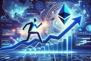 Generate a realistic HD image that depicts the concept of Ethereum soaring symbolically, following the hypothetical end of an SEC probe into Ethereum 2.0. Show a dynamic graph with a steep increase to represent the significant value increase of Ethereum. In the backdrop, illustrate a symbolic representation of the SEC probe being concluded. However, keep identities and specific visual representations of the SEC or any other regulated bodies out of the image.