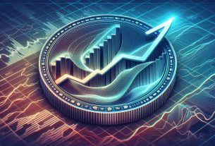 Generate a detailed and realistic high-definition image portraying the concept of a token named 'Floki' showing signs of an upcoming surge as indicated by a Multivariate Regression Variance (MVRV) analysis chart. The chart should be prominently displayed with an upward trend line, reflecting the promising performance of the 'Floki' token.