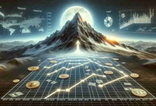 An HD realistic graphical representation illustrating the future prediction of Bitcoin's growth. The image should depict a metaphorical mountain summit representing Bitcoin's next peak with a timeline running along the path to the summit. In the foreground, marks on the timeline indicate key historical milestones and predicted future events in the Bitcoin market. Add graphs or charts related to Bitcoin's value around the mountain for additional context, but ensure that everything is clear, concise, and easy to understand.