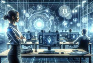 A highly detailed and realistic HD image depicting the launch of a new frontier in blockchain technology. The scene highlights a software lab headed by a proficient female leader, visualized in a progressive setting. Innovations in cryptographic technologies are shown, leaving behind an impression of ground-breaking advancements in this field.