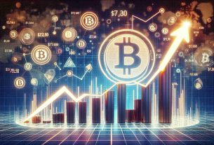 Create a realistic high-definition image representing the concept of recovery for Bitcoin ETFs, shown by depicting a significant increase in inflows, symbolized by a number around $73 million. This could be illustrated by a chart or graph, with lines or bars indicating the upward trend, prominently featuring the number $73 million. The background could feature abstract symbols of finance and cryptocurrency like Bitcoin symbols and logos.