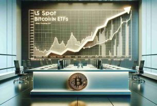 A high-definition, realistic image capturing the concept of a surge in US Spot Bitcoin ETFs, marking a turnaround after a week of outflows. The image could represent this concept with a bullish line chart or other financial data visualization highlighting a noticeable uptick in investment, symbolizing the surge. The chart or graph should be the central focus against a tastefully minimalist, professional background, perhaps a clean office or trading floor setting, subtly hinting at the location being in the US.