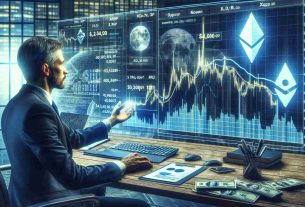 Realistic, high-definition digital imaging of a trader who is forecasting that the price of the crypto asset XRP could increase six-fold amidst the volatility in the cryptocurrency market.