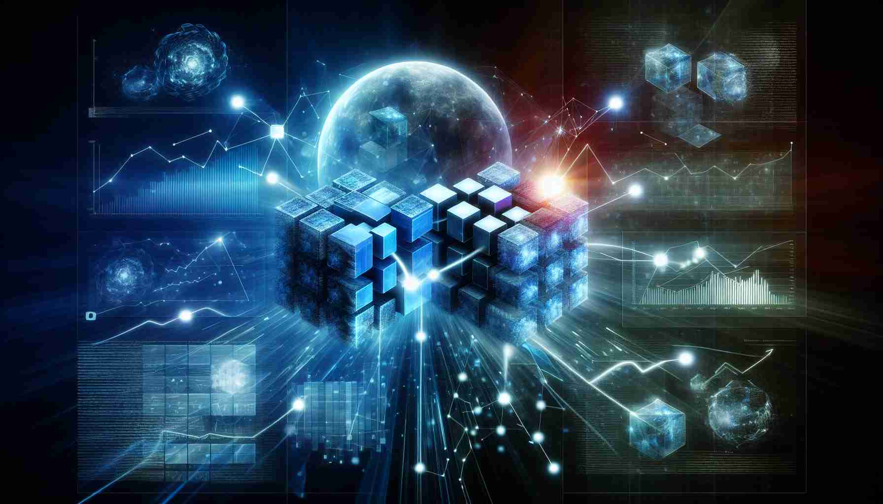 An ultra-high definition image that captures the concept of two abstract entities, represented by cubes and spheres respectively, merging together in a strategic move that symbolizes expansion in the field of cryptocurrency. Around them, visuals indicating digital technology and financial growth, such as ascending graphs and binary code streams, further suggest their collaborative venture in cryptocurrency expansion.