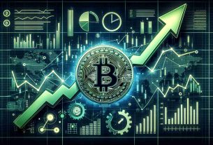 Generate a detailed and realistic high-definition image illustrating the concept of Bitcoin's bullish trend. This can be emphasized by using symbolic imagery such as green upward-pointing arrows, a graph with rising lines, or a Bitcoin logo surging upwards. Additionally, include visual indicators that can represent on-chain metrics and market signals, like charts, bars, data points, and numbers in positive color schemes.