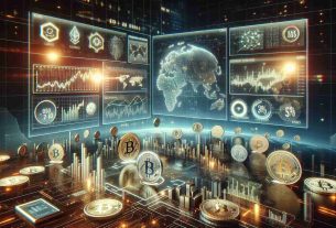 Create a hyper-realistic, high definition image that visualizes the future of cryptocurrency markets and Exchange-Traded Funds (ETFs). The image should include elements such as digital screens showing various crypto currencies, diagrams and graphs depicting their performance over the projected future, and elements of ETFs such as financial symbols and stock market indicators. The scene should communicate innovation, digital progress, and financial growth.