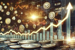 Detailed imagery of a soaring cryptocurrency token sale, with over 24 million units sold, in a high-definition, realistic style. Visualize a stock chart with a dramatic upward trend and token icons interspersed. A ticker at the bottom shows the rising token count, hinting at the excitement and rush associated with such an event.