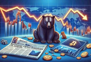 A detailed illustration of the three primary factors influencing a downturn in cryptocurrency markets. The first element can be visualized as a bear - a symbol of a market downturn, hovering over a graph showing dropping digital currency values. The second element is a newspaper with headlines indicating governmental regulatory actions against cryptocurrencies. The third element is a world map highlighting countries with high crypto usage experiencing economic instability. All of this in a high-definition, realistic style.