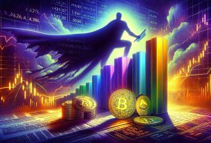 An ultra high-definition, realistic illustration showcasing the tension in the cryptocurrency markets due to the upcoming release of U.S. inflation data. Portray a dynamic bar graph, with different cryptocurrencies like Bitcoin, Ethereum, Litecoin shown. These should be itself fluctuating, symbolising their unstable nature. Introduce a large, looming shadow of a document marked 'Inflation Data', casting uncertainty over the market. Colors should be dramatic and intense, reflecting the weighty anticipation in the atmosphere.