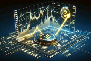 A high-definition, realistic image showing the dynamics of Binance Coin. This should include a visual representation of its recent performance like a detailed line graph or bar chart with ups and downs, figures and percentages. Also, illustrate a trajectory path with an upward arrow to signify its possible future growth. Please add a title at the top stating 'The Dynamics of Binance Coin: Analyzing Its Recent Performance and Future Trajectory'.