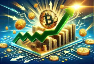 Generate a realistic high-definition image that represents the concept of Bitcoin receiving strong support from investors with confidence, reflecting its value above $60,000. This could be symbolized by an upward graph or diagram showing Bitcoin's value crossing the $60,000 mark, and a broad, solid base representing the strong investor support. It should include positive indicators like green arrows pointing upwards and expressions of confidence such as smiling emojis. Please ensure the overall image embodies positivity and growth.