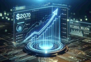 Create a highly detailed and realistic representation of the concept 'Blockchain as a Service'. Display an ascending graph on a holographic interface to depict rapid growth. The growth should culminate to reach a value marked as '$120.70 Billion' in futuristic, digital font by the year '2031'. Ensure the scene is in high definition quality.