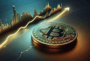 A high-definition, realistic image depicting the abstract concept of Bitcoin confronting market speculation and experiencing a cautious recovery. A large, shiny golden coin, symbolizing Bitcoin, could be seen in the foreground, its surface detailed with the familiar visual elements of the cryptocurrency. In the background, we can imagine a fluctuating line graph, echoing the ups and downs of a volatile market. From a lowest point in this graph, a narrow path of upwards curve could denote the concept of 'tentative recovery'. Colors can be primarily dark and gold, encapsulating a tense yet hopeful atmosphere.