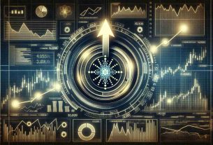 An intricately detailed high-definition image showing the concept of increased value in Cardano, a digital currency with focus on privacy and decentralization. This is symbolized by an upwards-pointing arrow, surrounded by sophisticated visual representations of various market indicators and financial charts. The image creates an overall feeling of positive financial growth and potential profit.