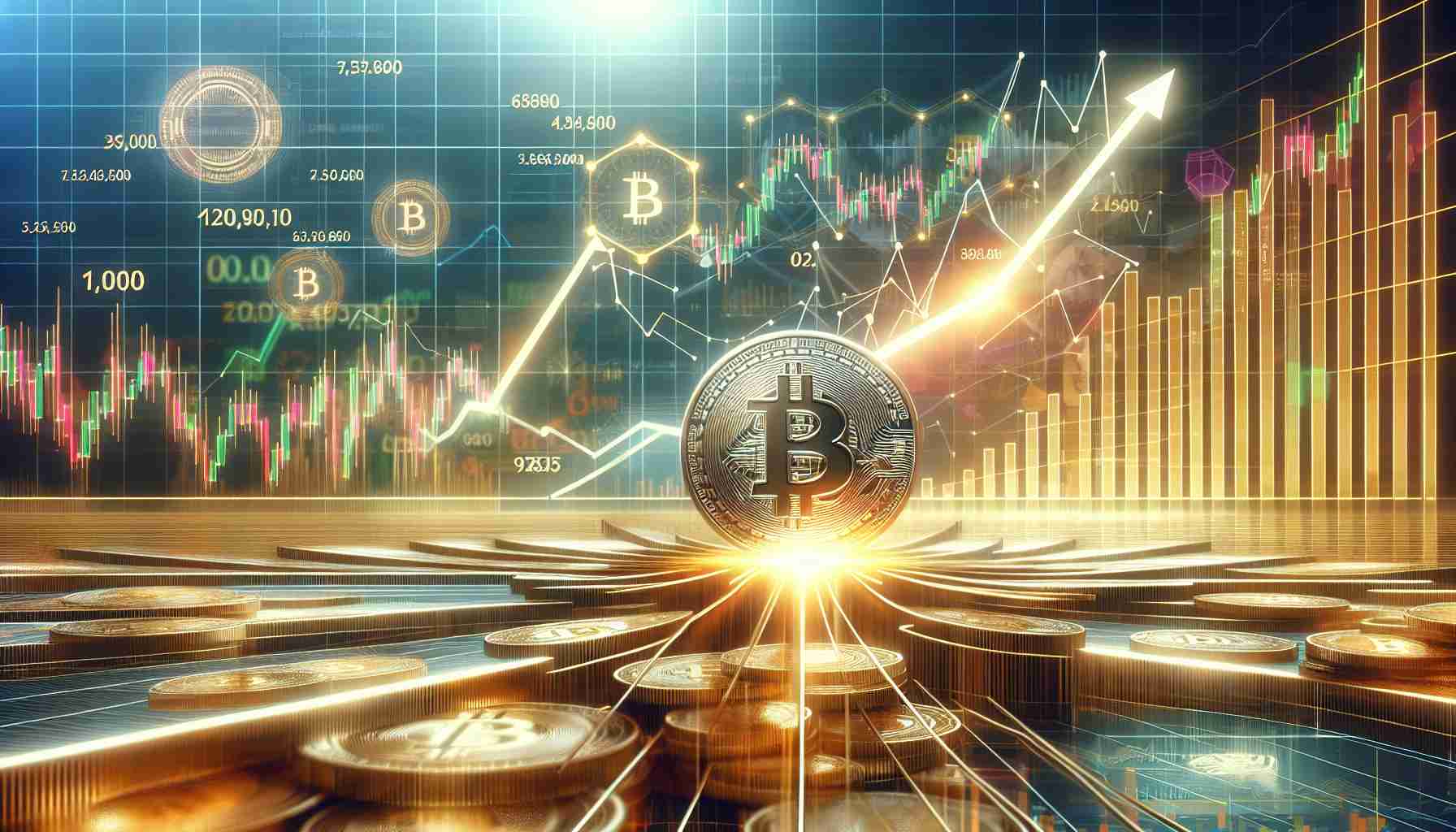 A high-definition, realistic imagery depicting renewed optimism in cryptocurrency markets, symbolized by numerous upward-trending graphs and positive statistics. There are noticeable fresh inflows of stocks in the background, representing new investments, as the scene anticipates an upcoming meeting of a central banking institution. Please ensure to avoid any specific references to real-world organizations or figures.