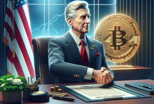 Realistic HD image of a distinguished politician committing to revive cryptocurrency under their administration