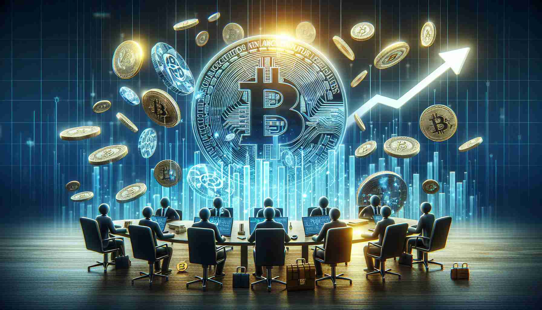 Realistic HD image of a conceptual representation of a significant token release, symbolizing an injection of approximately $860 million into the cryptocurrency market. Picture elements may include symbols or icons representing blockchain technology, an upshot graph to signify growth, and tokens or digital coins showering into the market to depict the infusion of capital.