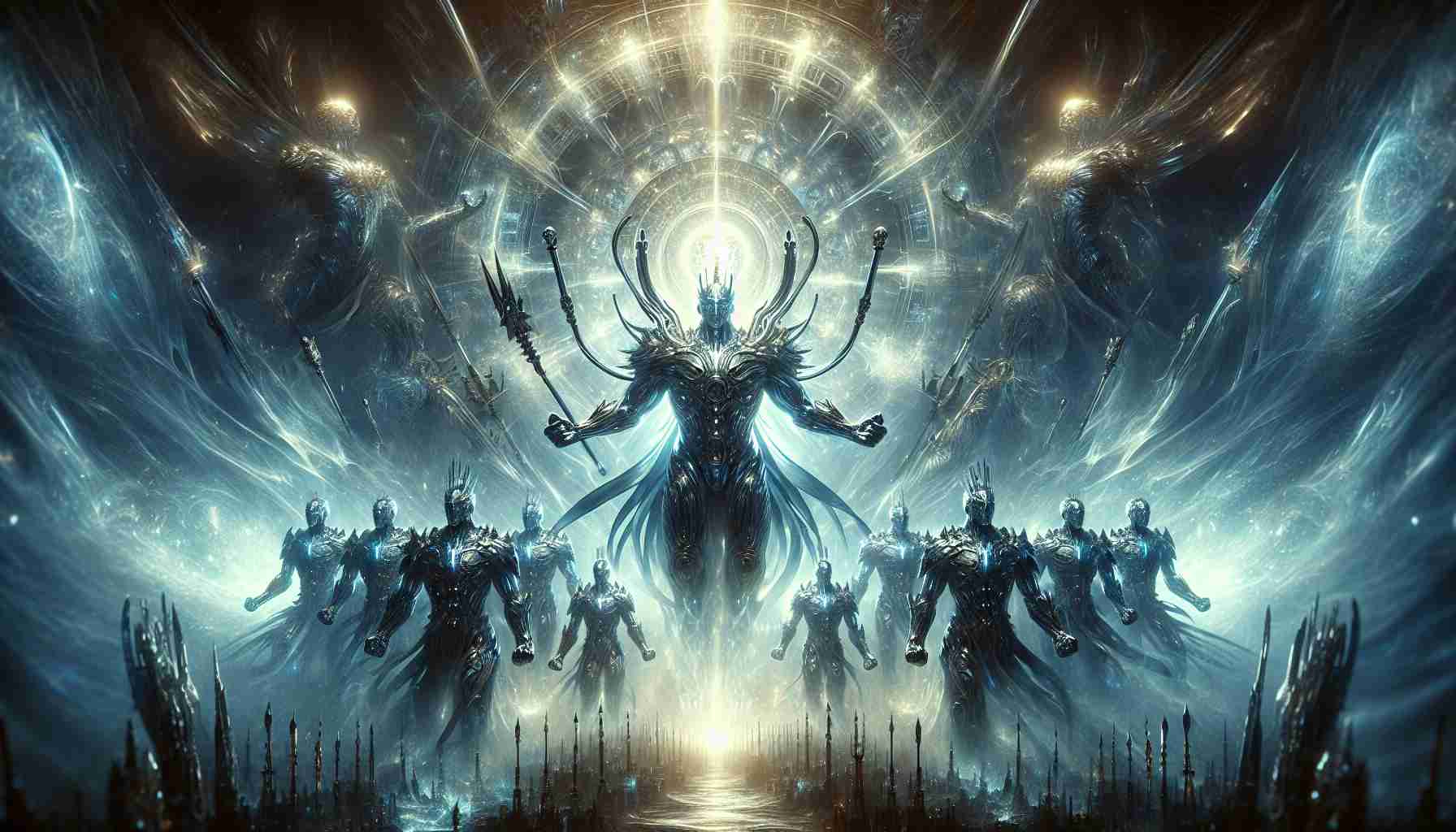 An ultra high-definition realistic image depicting the revamping of conquerors in a legendary setting. The image radiates a powerful aura, capturing a momentous scenario where the conquerors are emerging with new strengths and abilities, having been refined and enhanced. Their armaments gleam with a harsh, metallic light, reflecting their readiness to embark on a renewed odyssey. Around them, the environment is mystifying, evoking a sense of anticipation and intrigue - a fitting backdrop for their legendary rise.