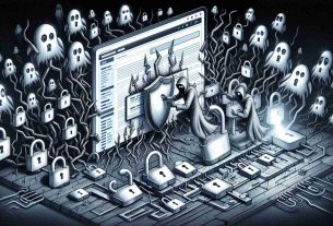 A high definition, detailed illustration depicting the concept of 'The Importance of Securing Your Website Plugins'. Consider visual elements such as a website interface riddled with padlocks and shields to symbolize security, and possibly ghost-like figures attempting to breach the security to represent unwanted invasions. The details should emphasize the importance of security for the plugins, with the metaphorical elements helping to create a narrative around the concept.