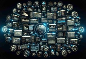 Realistic high-definition image representing the exploration of various hosting plans and services, visualized as a collection of floating digital screens, each showcasing a different feature or package related to web hosting. Each screen displays interactive graphs, charts, or diagrams detailing different service details, such as server speed, bandwidth, storage capacity, and pricing tiers. All encircled by intricate patterns of glowing data streams symbolizing the internet in the vast expanse of virtual space.