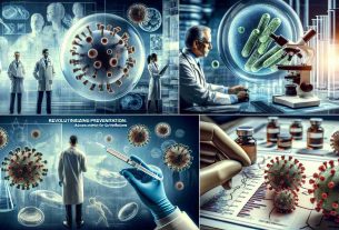 A high definition, realistic depiction of the concept 'Revolutionizing Prevention: Advancements in Vaccines for Gut Infections'. Include imagery such as a close-up view of novel vaccines, microscopic view of gut bacteria, and diagrams or charts detailing advancements in the field. The image should convey a sense of progression and innovation in the medical field. Set the scene with a profession-rich backdrop – a state-of-the-art laboratory, perhaps with male and female scientists of diverse descents working diligently.