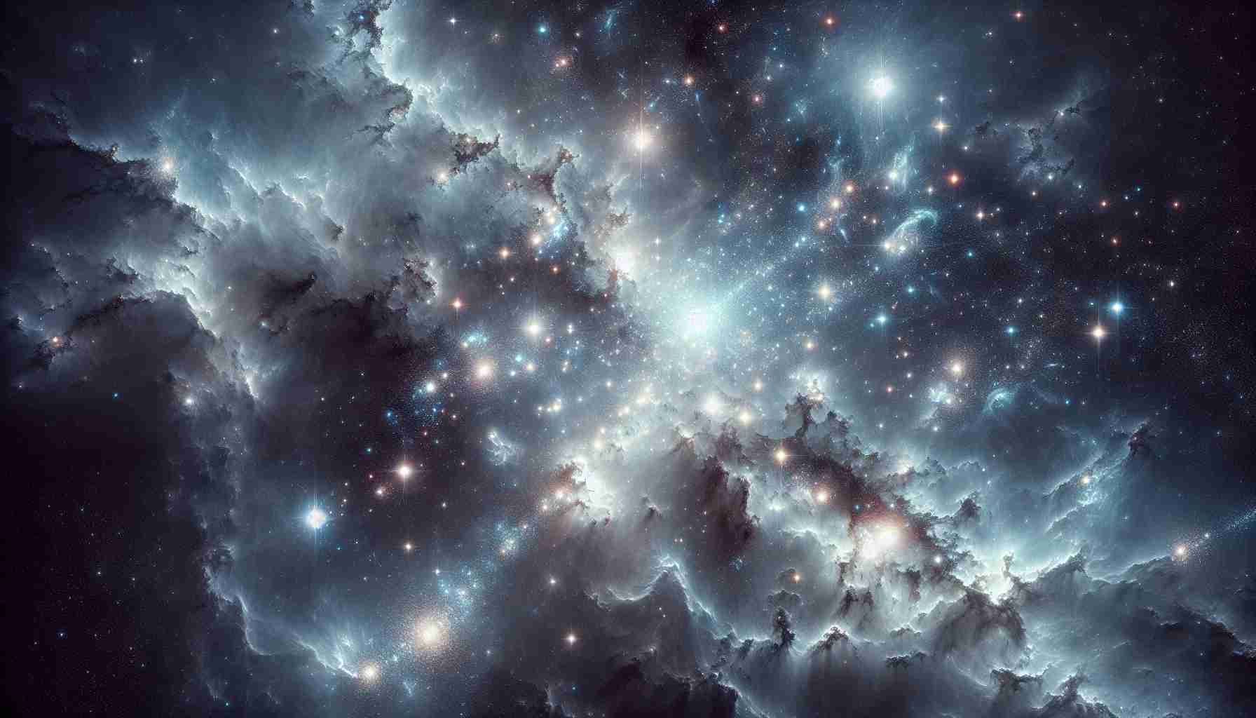 High-definition, realistic image of a celestial realm from the imagined storyline of Excelsior Chronicles, named 'Realm of the Eternal Stars'. This place is filled with radiant constellations, bright nebulas, and ageless celestial bodies. The realm extends infinitely with the subtle shades of blues, grays, and whites creating a breathtaking night sky that houses billions of shining stars.