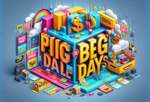 A realistic high definition image signifying a big sale event titled 'Prime Big Deal Days', emphasizing that there are unbeatable discounts currently available on a large online marketplace. The image features vibrant colors, eye-catching typography, and symbols of discounted items, like falling prices tags and shopping carts.