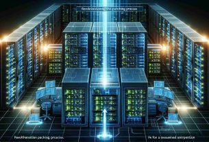 Detailed high-definition image that represents the concept of revolutionizing the patching process for enhanced system performance. Depict a set of various computer servers and workstations in a data center with glowing LEDs indicating active processes. Show a symbolic beam of energy traversing through these servers, representing the injection of an efficient, revolutionized patching process. Also, illustrate the servers pre and post-implementation of the novel patching process to show the performance enhancement.