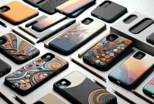 Create a high-definition image of affordable, stylish cases designed specifically for a general smartphone. Cases should vary in design, from minimalist to decorative, showcasing a blend of different materials such as plastic, silicone, and fabric. They could feature distinctive patterns or colors, accentuated by the unusual contours that match specific features of the device, such as its camera array and ports.