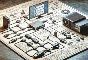 A high-definition, realistic image illustrating a simplified guide to managing Quest Link Connections and USB File Transfers. Present a step-by-step flowchart or infographic with clear instructions. It includes various components like a Quest Link Cable, USB connector, computer terminal, and relevant software interfaces. The guide should demystify the technical process, making it accessible and understandable for beginners.