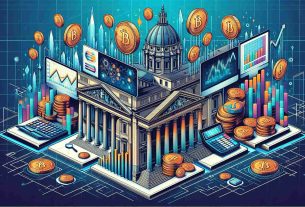 Illustrate a high-definition, realistic image that symbolizes fiscal transformation, specifically within the realm of cryptocurrency. This should take inspiration from Italian architecture or similar cultural imagery. Include elements such as digital coins, computer screens displaying charts, and some tax related symbols, like a calculator or tax forms. Ensure to avoid specifics and instead focus on the broader idea of a tax overhaul in the context of digital currency in Italy.