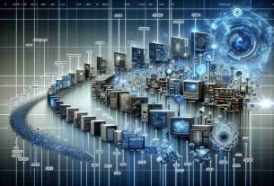 Realistic, high-definition illustration depicting the evolution of virtual machine software in the tech industry. This image includes milestones of significant changes and technological advancements. The timescale spans from the early stages of inception to the advanced modern systems we see today. The visuals feature various forms of software, represented as shifting, morphing entities, dynamically evolving through time and progressively increasing in complexity and efficiency. This image helps encapsulate the ongoing transformative journey of virtual machine software in the tech industry.