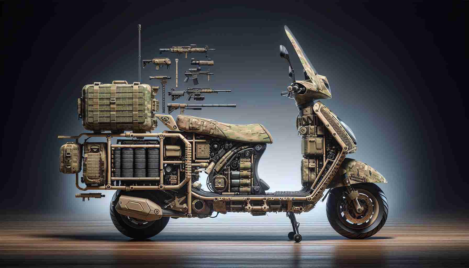 The Surprising Transformation of Scooters into Military Equipment